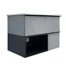 Тумба подвесная Comforty Франкфурт 75 с раковиной 75E бетон светлый_1