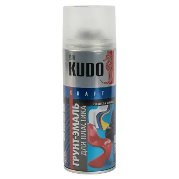 Изображение товара Грунт-эмаль аэрозольная Kudo черная матовая 0,52л для пластика Изображение товара Грунт-эмаль аэрозольная Kudo черная матовая 0,52л для пластика