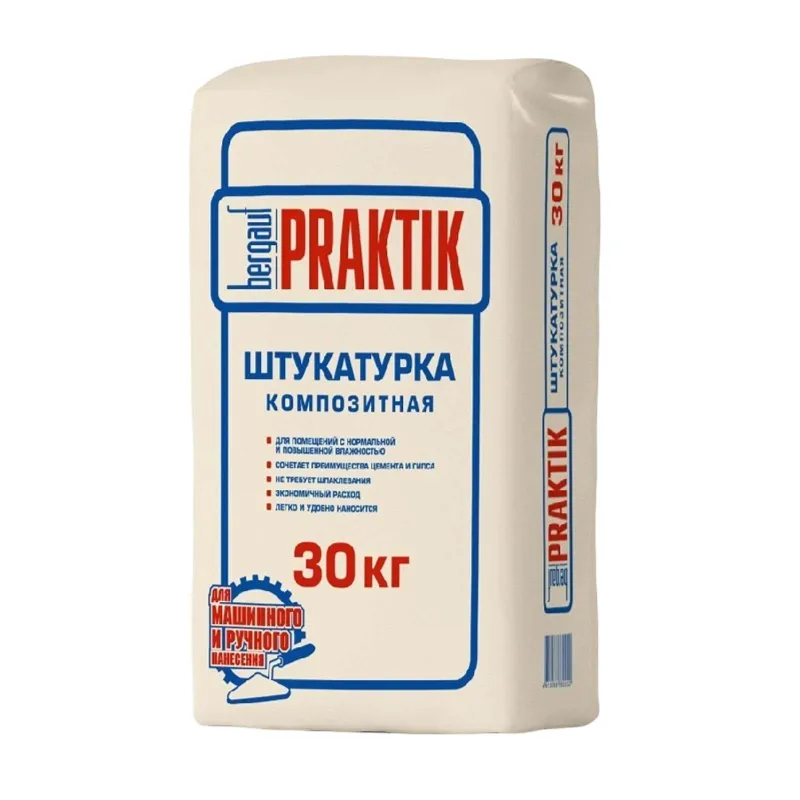 Штукатурка композитная Bergauf Praktik 30кг_1