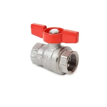 Изображение товара Гайковый шаровой кран Giacomini ВР-ВР 1/2" бабочка латунь Изображение товара Гайковый шаровой кран Giacomini ВР-ВР 1/2" бабочка латунь