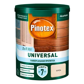 Пропитка 2в1 Pinotex Universal береза полуматовая 0,9л