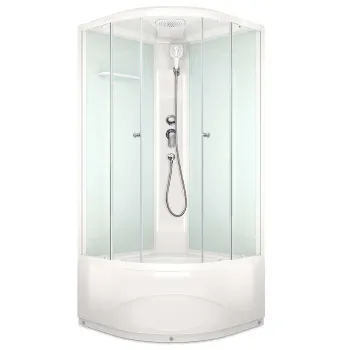 Изображение товара Душевая кабина Domani-spa Delight Slim 100х100 см матовое стекло Изображение товара Душевая кабина Domani-spa Delight Slim 100х100 см матовое стекло