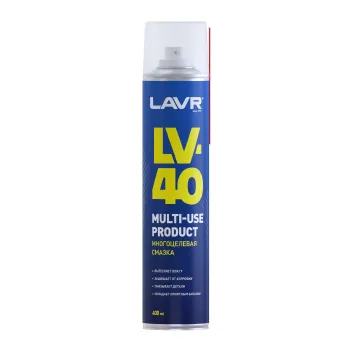 Изображение товара Смазка универсальная LAVR LV-40 400 мл: защита от коррозии и износа Изображение товара Смазка универсальная LAVR LV-40 400 мл: защита от коррозии и износа