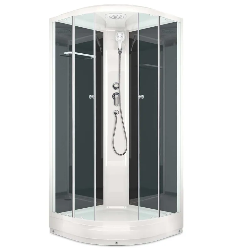 Душевая кабина Domani-Spa Delight Slim 99 низкий поддон 90х90х218 см прозрачные стекла_1