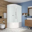 Душевая кабина Domani-Spa Delight Slim 128 L высокий поддон 120х80х218 см матовые стекла_2