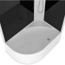 Душевая кабина Domani-Spa Delight Slim 128 L низкий поддон 120х80х218 см черные стекла_3