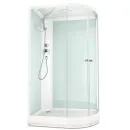 Душевая кабина Domani-Spa Delight Slim 128 L низкий поддон 120х80х218 см матовые стекла_1