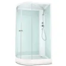 Душевая кабина Domani-Spa Delight Slim 128 R низкий поддон 120х80х218 см матовые стекла_1