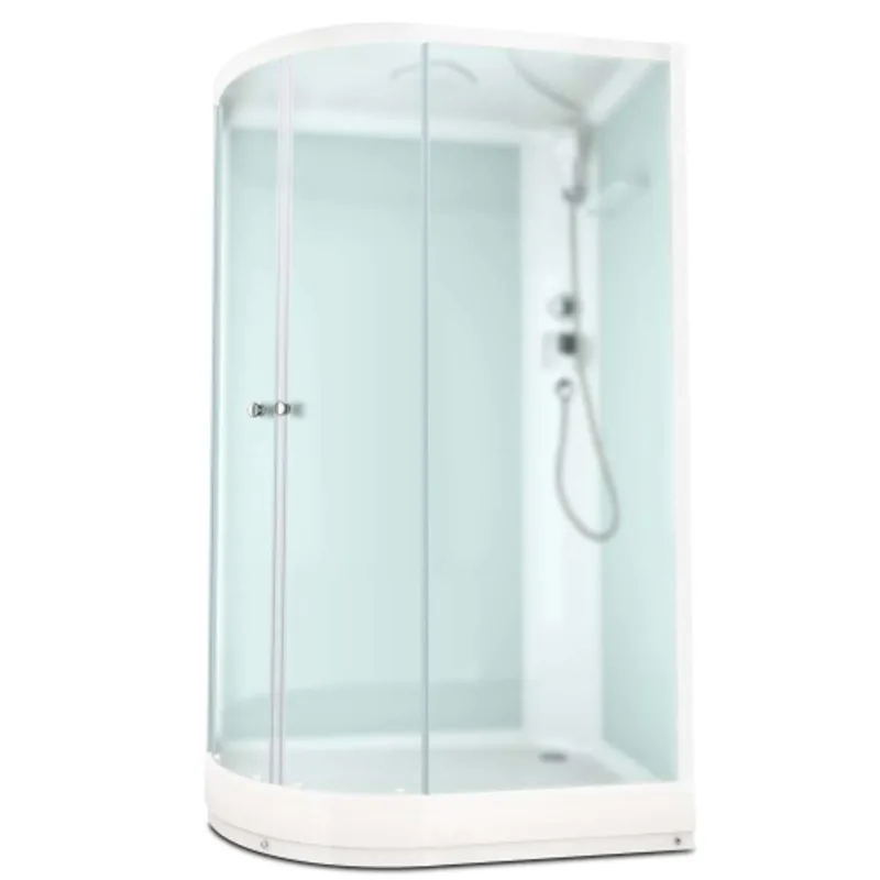 Душевая кабина Domani-Spa Delight Slim 128 R низкий поддон 120х80х218 см матовые стекла_1