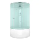 Душевая кабина Domani-spa Simple высокий поддон 90х90см стекло матовое 5мм_1