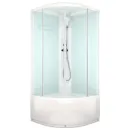 Душевая кабина Domani-spa Delight Slim низкий поддон 100х100см стекло матовое 4мм_1