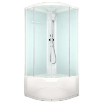 Изображение товара Душевая кабина Domani-spa Delight Slim 100х100 мм узкая матовое стекло Изображение товара Душевая кабина Domani-spa Delight Slim 100х100 мм узкая матовое стекло