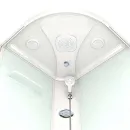 Душевая кабина Domani-spa Delight Slim низкий поддон 100х100см стекло матовое 4мм_2