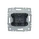 Механизм выключателя двухклавишный с подсветкой Brite белый IP20 IEK_3