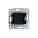 Механизм переключателя проходного двухклавишный Brite бежевый IP20 IEK_3