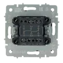 Механизм переключателя проходного двухклавишный Brite шампань IP20 IEK_4