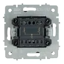 Механизм выключателя двухклавишный Brite графит IP20 IEK_4