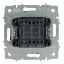 Механизм переключателя проходного двухклавишный Brite графит IP20 IEK_4