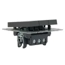 Механизм выключателя трехклавишный Brite графит IP20 IEK_3