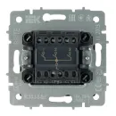 Механизм выключателя трехклавишный Brite графит IP20 IEK_4