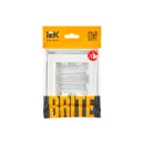Рамка одноместная Brite белая IP20 IEK_4
