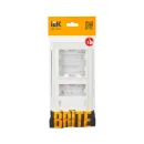Рамка двухместная Brite белая IP20 IEK_4