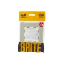Рамка одноместная Brite бежевая IP20 IEK_4