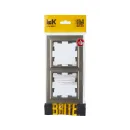 Рамка двухместная Brite шампань IP20 IEK_4