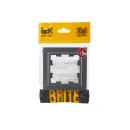 Рамка одноместная Brite сталь IP20 IEK_4