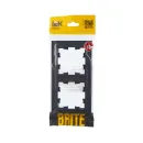Рамка двухместная Brite графит IP20 IEK_4