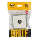 Механизм розетки ТВ оконечная Brite белая IP20 IEK_5