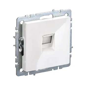 Изображение товара Механизм розетки компьютерной RJ-45 IEK Brite белый IP20 для сетевых подключений Изображение товара Механизм розетки компьютерной RJ-45 IEK Brite белый IP20 для сетевых подключений