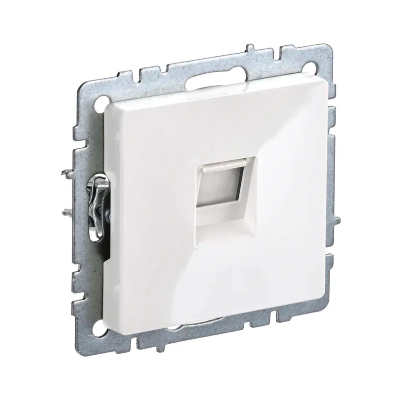 Механизм розетки компьютерная RJ45 5E Brite белая IP20 IEK_1