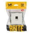 Механизм розетки компьютерная RJ45 5E Brite белая IP20 IEK_5