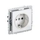 Механизм розетки с заземлением Brite белая IP20 IEK_1