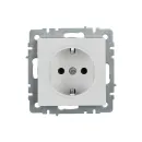 Механизм розетки с заземлением Brite белая IP20 IEK_2