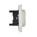 Розетка двухместная с заземлением Brite белая IP20 IEK_3