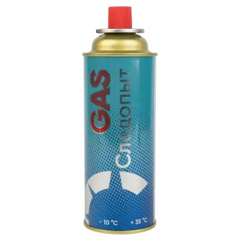 Изображение товара Газовый баллон 220 г всесезонный для газовых приборов с цанговым соединением Изображение товара Газовый баллон 220 г всесезонный для газовых приборов с цанговым соединением