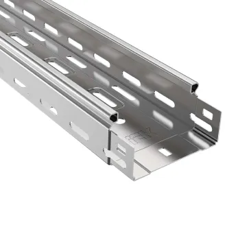 Изображение товара Лоток перфорированный IEK Esca 50х100х3000 мм из стали для кабельных систем Изображение товара Лоток перфорированный IEK Esca 50х100х3000 мм из стали для кабельных систем