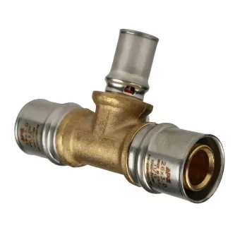 Изображение товара Тройник редукционный прессовой 26х16х26 для водопроводных систем Stout Изображение товара Тройник редукционный прессовой 26х16х26 для водопроводных систем Stout