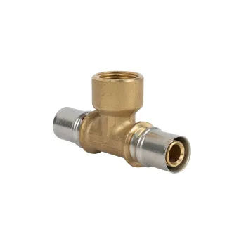 Изображение товара Тройник переходной пресс ВР 20х3/4" Stout для сантехники Изображение товара Тройник переходной пресс ВР 20х3/4" Stout для сантехники