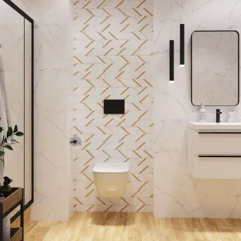 Изображение товара Керамическая плитка Global Tile Vega 400x270 мм белая для стен ванны Изображение товара Керамическая плитка Global Tile Vega 400x270 мм белая для стен ванны