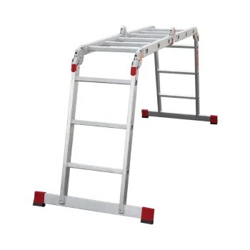 Изображение товара Алюминиевая трансформер лестница 4х3 ступеней 3,47м Новая высота Изображение товара Алюминиевая трансформер лестница 4х3 ступеней 3,47м Новая высота
