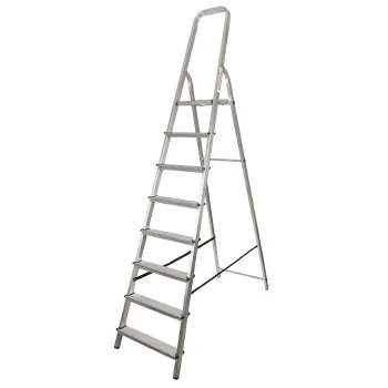 Изображение товара Алюминиевая раздвижная лестница 8 ступеней 1,7м Новая высота Изображение товара Алюминиевая раздвижная лестница 8 ступеней 1,7м Новая высота