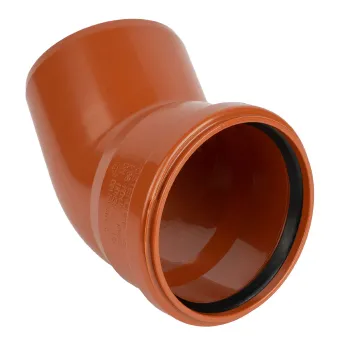 Изображение товара Отвод канализационный наружный Ostendorf 110 мм 45° раструбный ПВХ Изображение товара Отвод канализационный наружный Ostendorf 110 мм 45° раструбный ПВХ