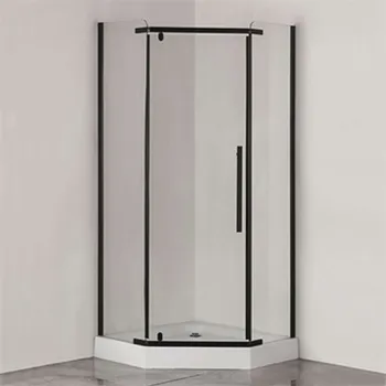 Изображение товара Душевой уголок Comforty 90х90см стекло прозрачное 6мм с распашными дверями Изображение товара Душевой уголок Comforty 90х90см стекло прозрачное 6мм с распашными дверями