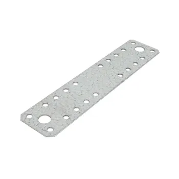 Изображение товара Оцинкованная крепежная пластина 180х40х1,8 мм Роскреп Изображение товара Оцинкованная крепежная пластина 180х40х1,8 мм Роскреп