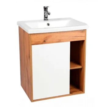 Изображение товара Тумба подвесная Viant Бостон 50 с раковиной Cersanit Como 50 белая Изображение товара Тумба подвесная Viant Бостон 50 с раковиной Cersanit Como 50 белая