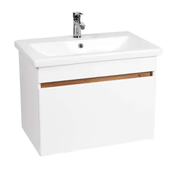 Изображение товара Тумба подвесная Viant Мальта 80 с раковиной Cersanit Como 80 белый/дуб вотан Изображение товара Тумба подвесная Viant Мальта 80 с раковиной Cersanit Como 80 белый/дуб вотан