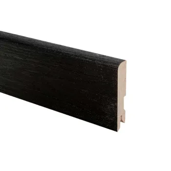 Изображение товара Плинтус МДФ Bonkeel 24034 чёрный лофт 2400х80х16 мм для напольных покрытий Изображение товара Плинтус МДФ Bonkeel 24034 чёрный лофт 2400х80х16 мм для напольных покрытий